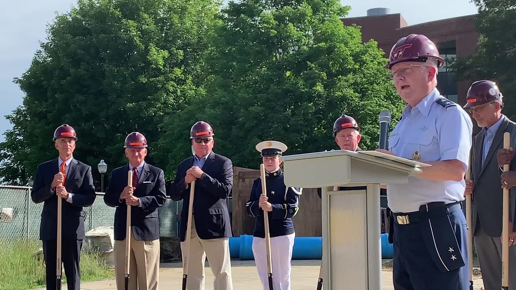 Virginia Tech Corps of Cadets breaks ground on the Corps Leadership and Military Science Building