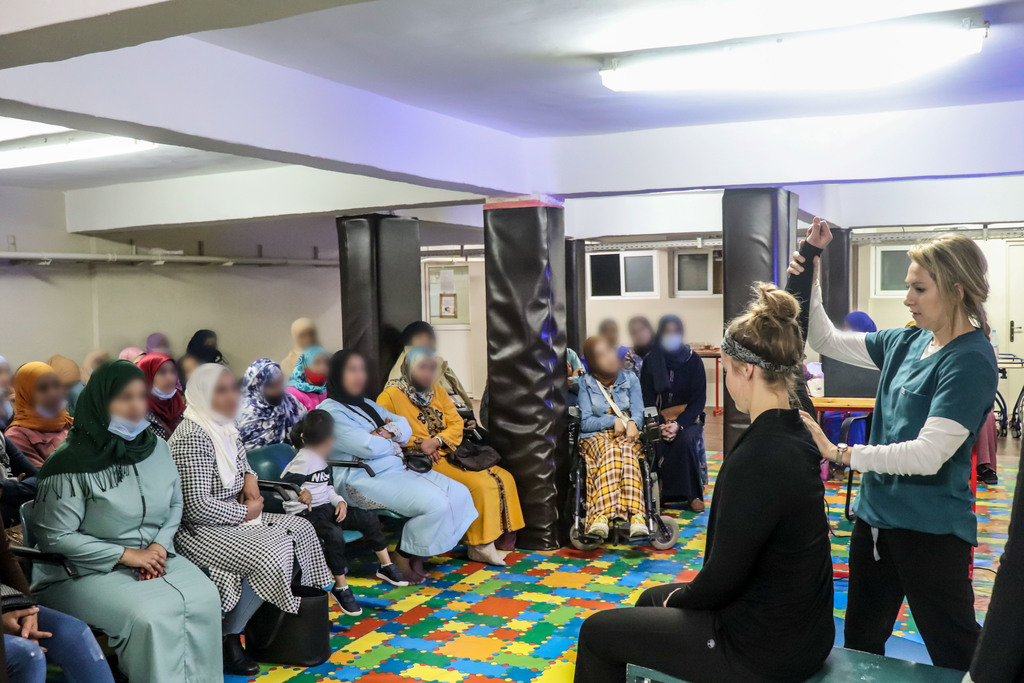 Fralin Biomedical Research Institute occupational therapists train colleagues, treat children in Morocco clinic