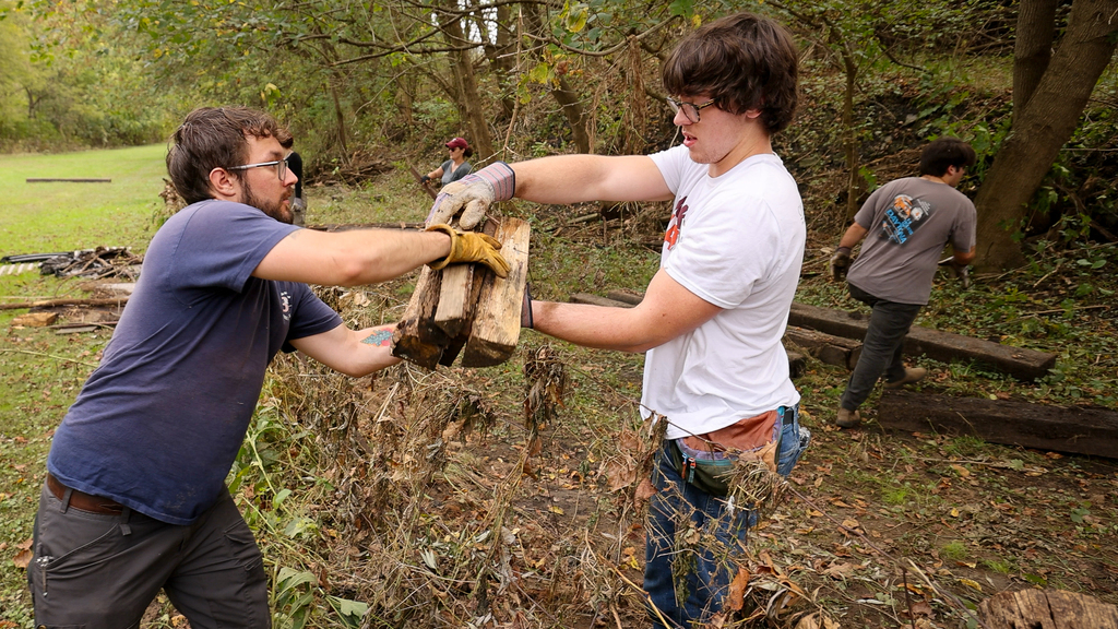 Hokies help with hurricane cleanup in Giles County