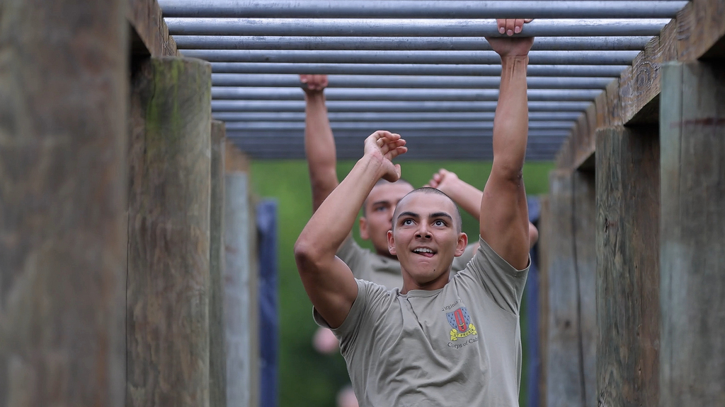 First-year cadets build confidence at obstacle course