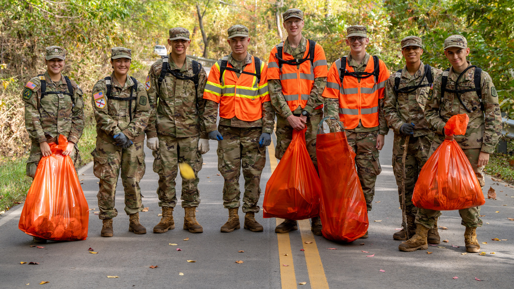 Cadets help community impacted by Hurricane Helene