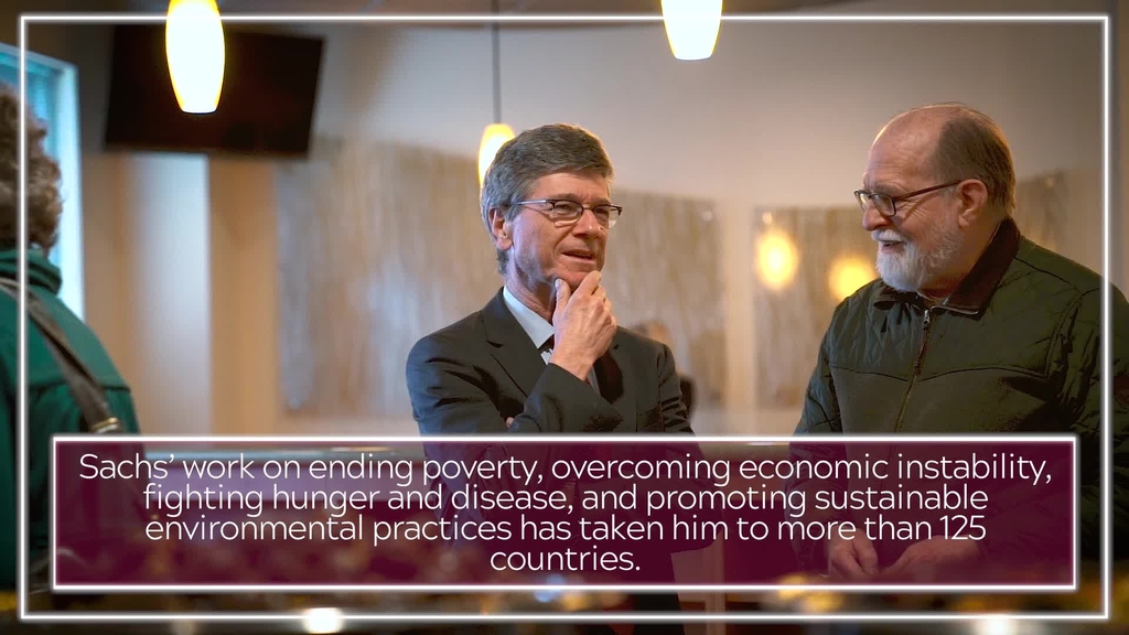 Jeffrey Sachs at Fralin Biomedical
