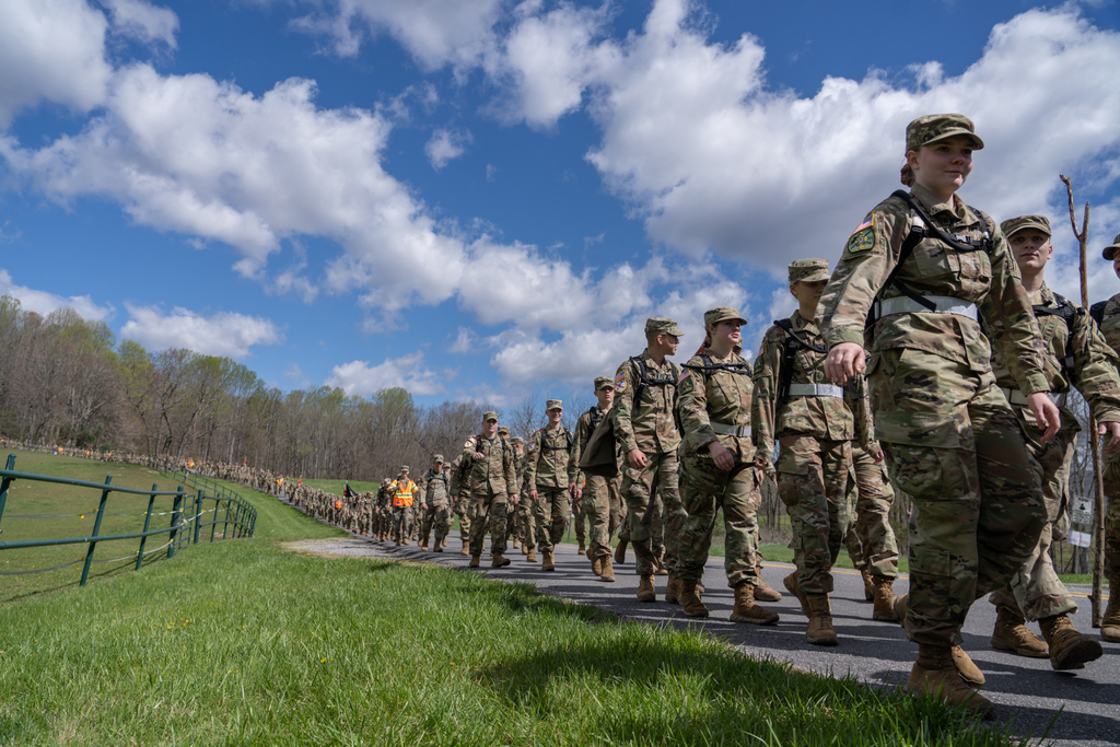 First-year cadets finish Caldwell March
