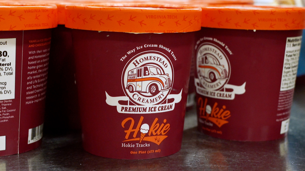 Hokie Tracks ice cream makes its official debut