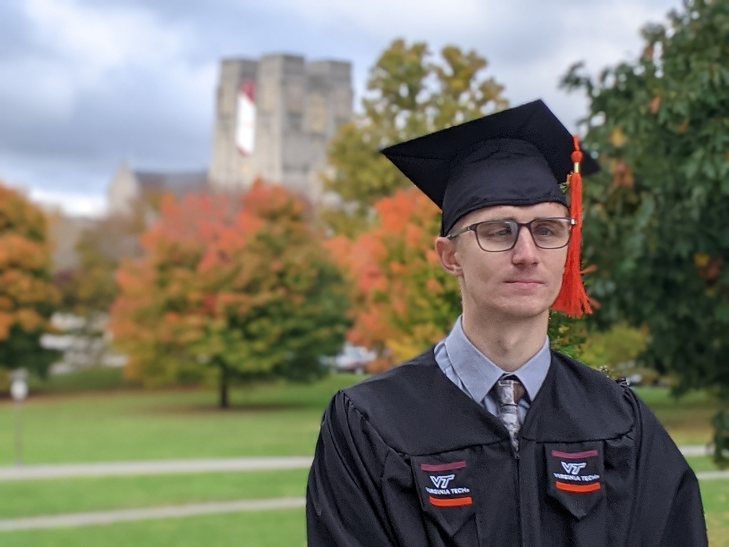 Commencement marks multiple accomplishments for Virginia Tech engineering student