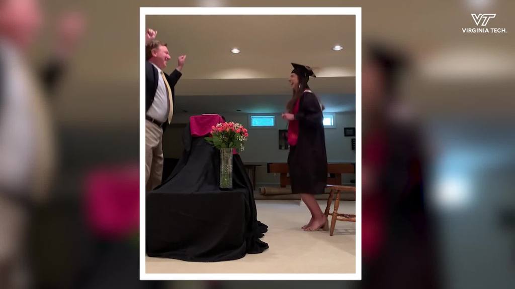 Graduates of the Class of 2020 share home commencement ceremonies for #HokieGrad