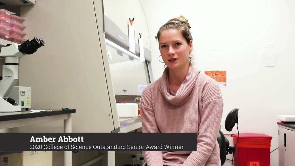 Amber Abbott - 2020 College of Science Outstanding Senior 