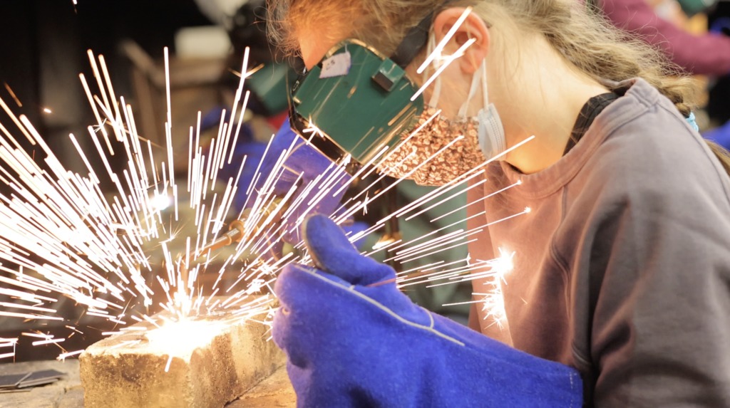 Welding class prepares Ware Lab students for hot work processes