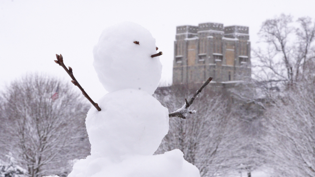Virginia Tech becomes a winter wonderland