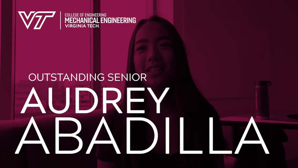 Mechanical Engineering Outstanding Senior: Audrey Abadilla