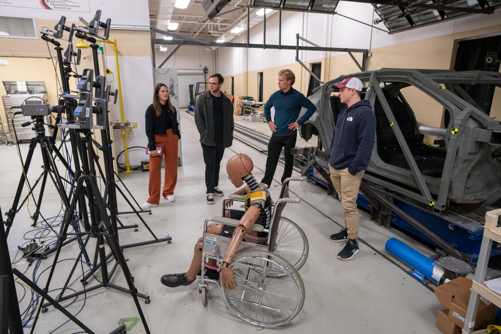 Biomechanical industry researchers tour Virginia Tech labs | Virginia ...