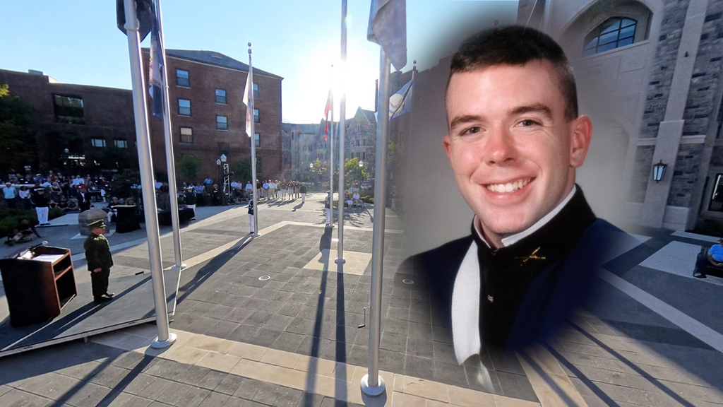 Corps of Cadets dedicates flag plaza in memory of 1st Lt. Timothy Price