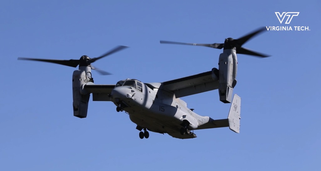 Homecoming game features flyover of four Marine Corps MV-22B Ospreys