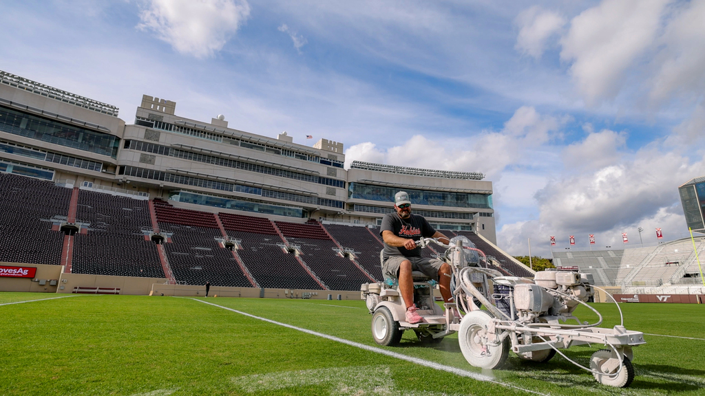 Getting Worsham Field gameday ready