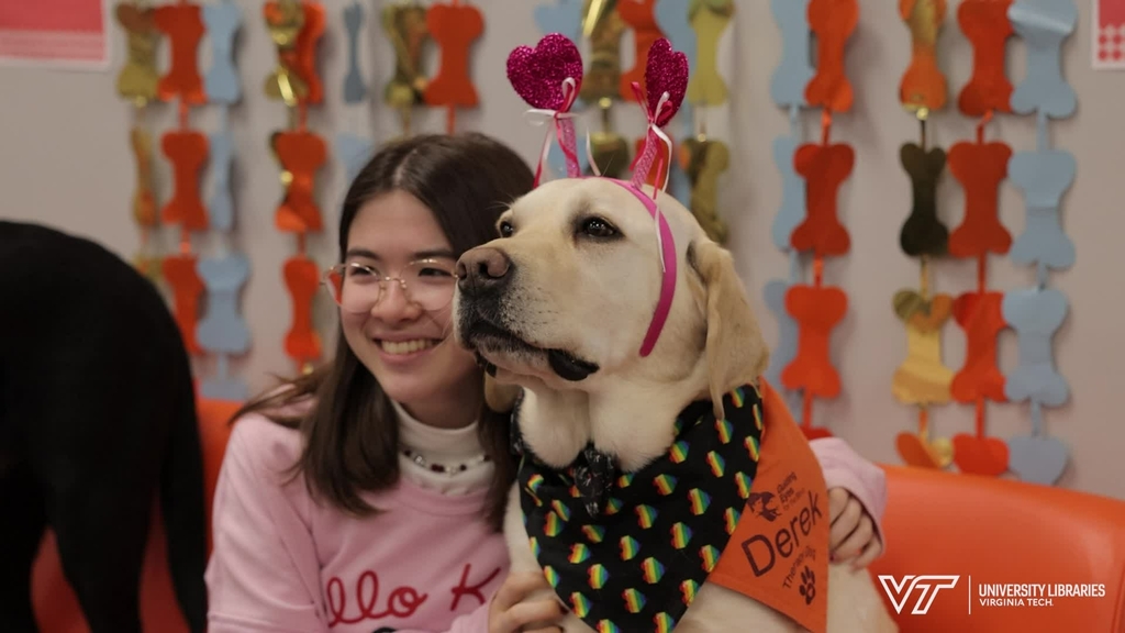 VT Therapy Dogs spread love on Valentine's Day