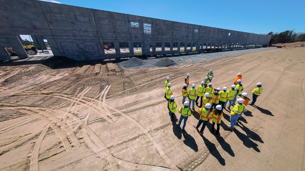 Civil engineering students tour development sites in Charlotte area