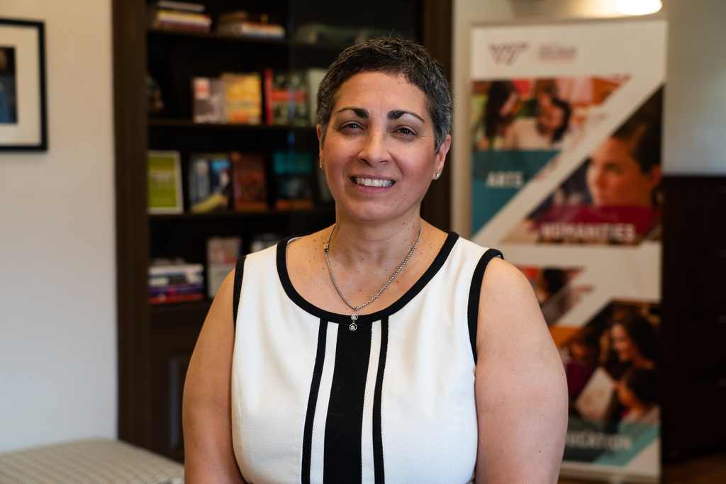 Dean Laura Belmonte's first day at Virginia Tech
