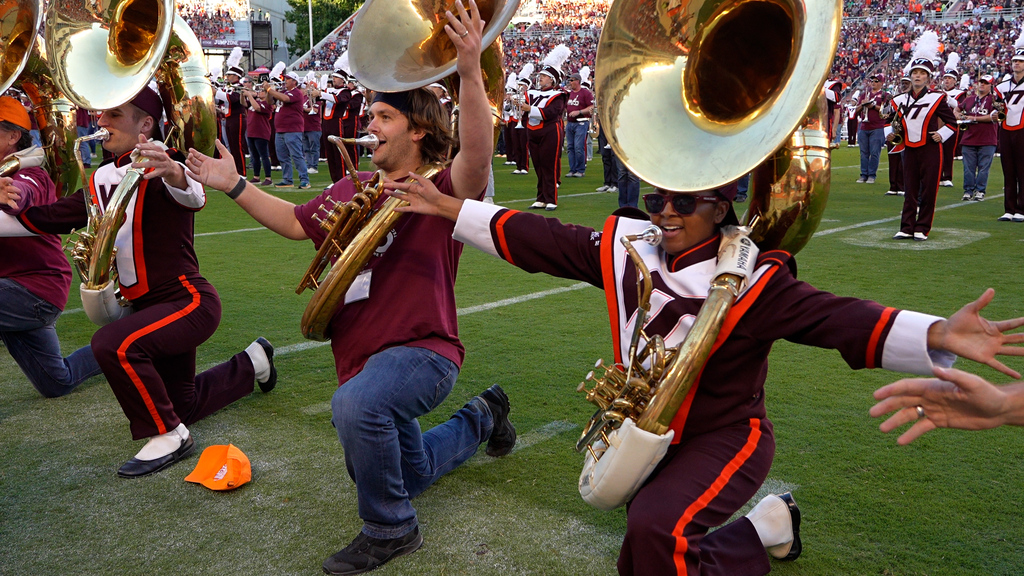 The Marching Virginians celebrate 50 years  with special halftime show