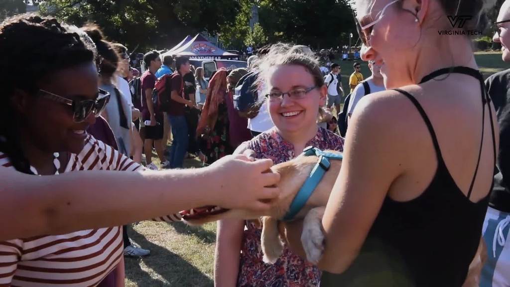 Students attend 2019 Gobblerfest on the Drillfield