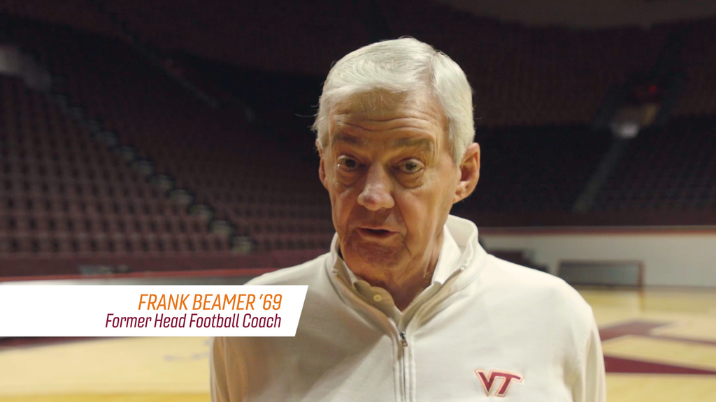 Frank Beamer with a message for Virginia Tech Hokies