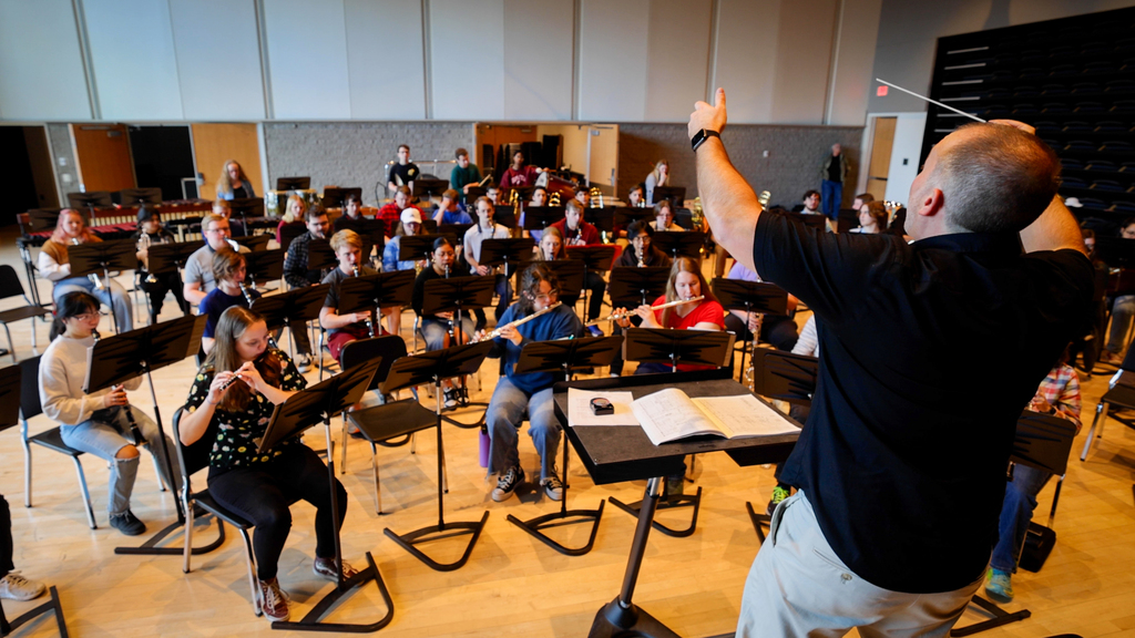 Musicians from across campus band together in Virginia Tech's Wind Ensemble