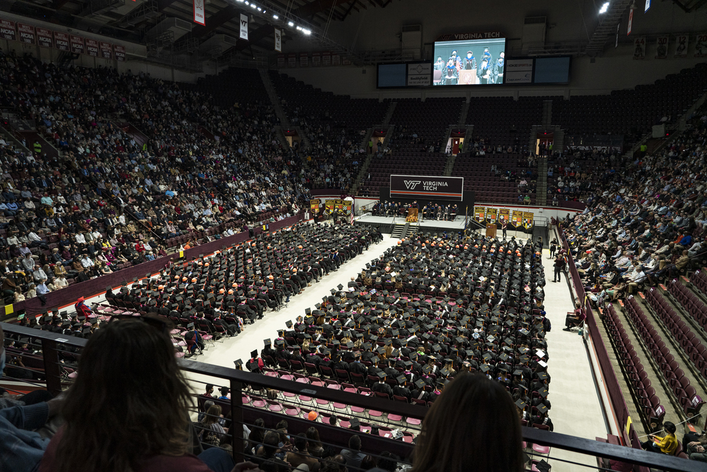 Celebrating graduates at Virginia Tech's fall commencement