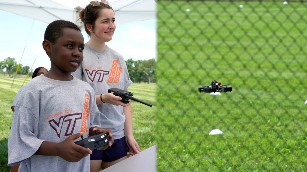 Summer program delivers fun STEM education at Virginia Tech Drone Park