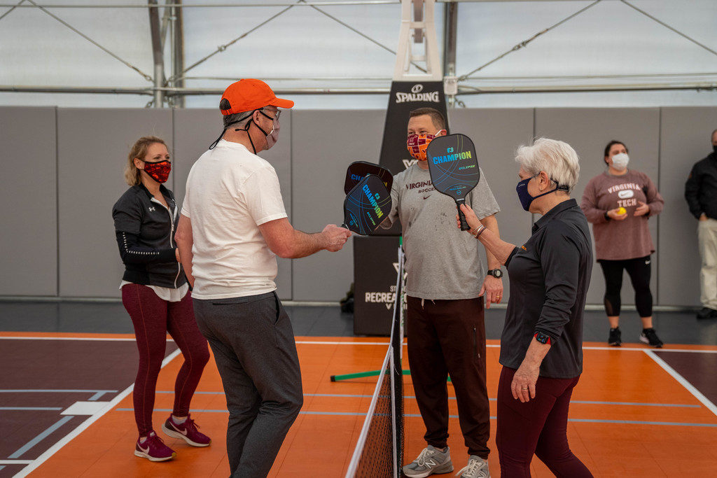 Presidents Pickleball match showcases the new Rec Sports Field House