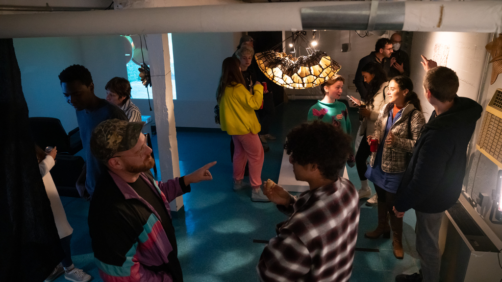 Graduate cohort holds first student organized art exhibition
