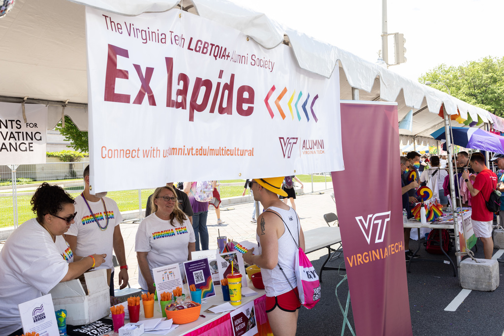 Ex Lapide & Alumni Association represent Virginia Tech at Capital Pride 2022