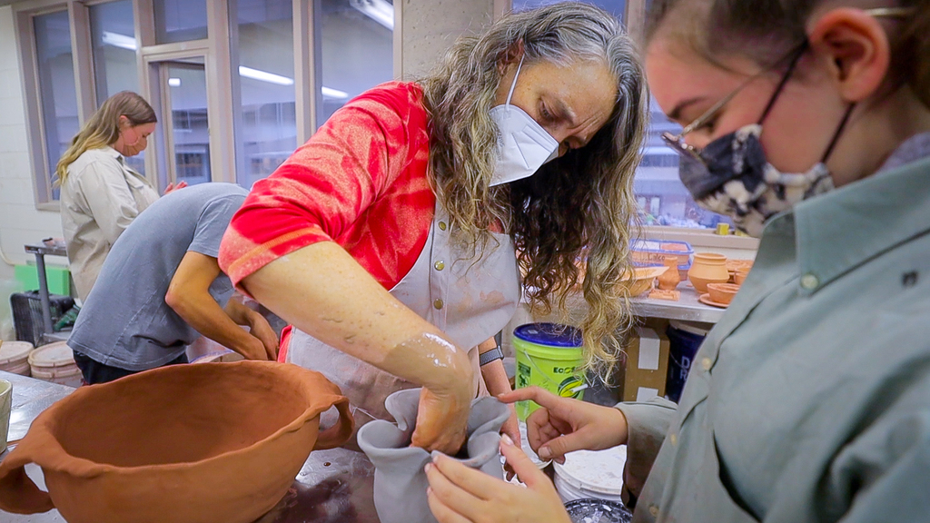 Ceramics students conclude semester with self-directed project