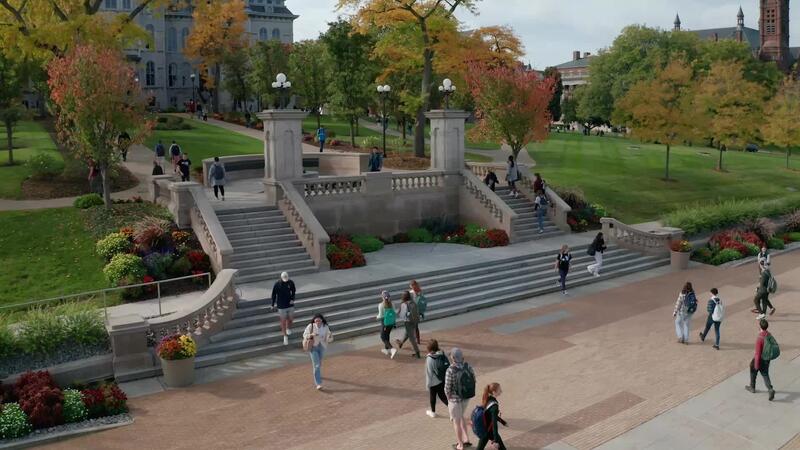 Campus scenery and buildings.