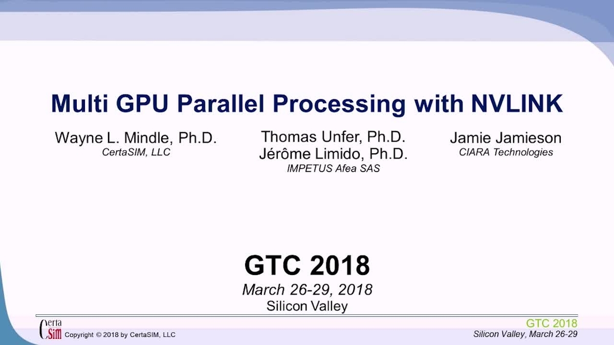 Java Parallel Processing Why Streams and Thread Pools Arent Always the Answer - Multi GPU Parallel Processing with NVLINK | NVIDIA On-Demand