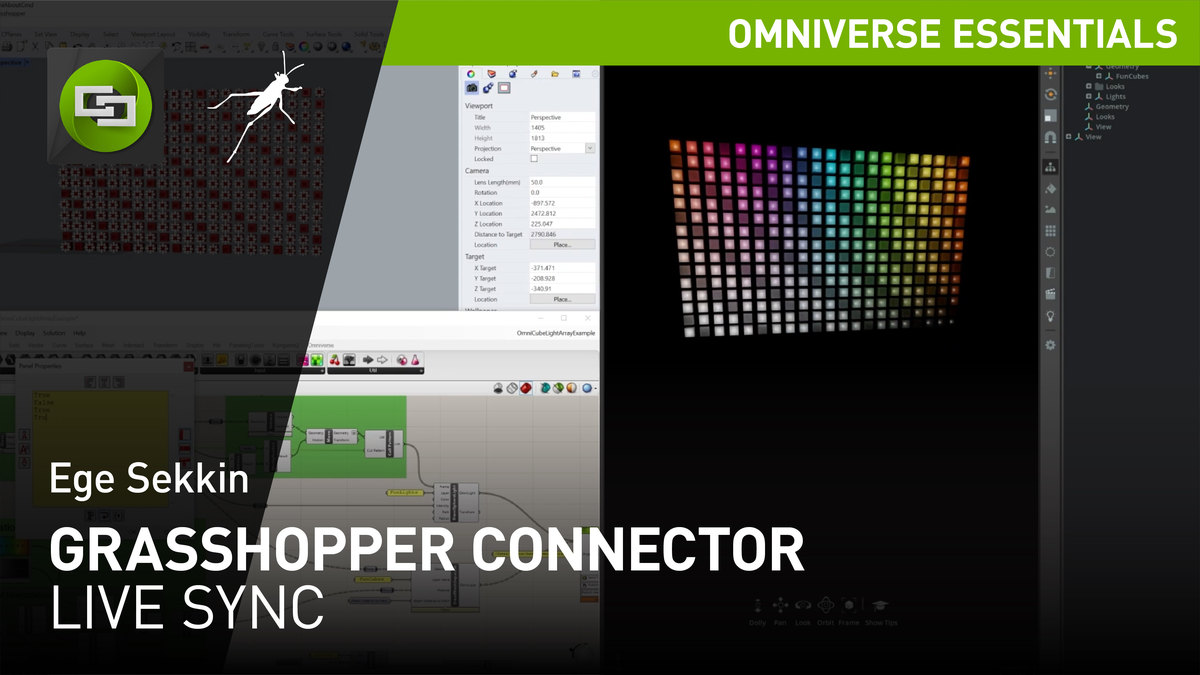 Grasshopper Live Sync Omniverse 2020 Nvidia On Demand