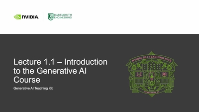 DLI Teaching Kits | Generative AI