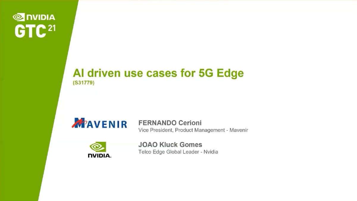 AI Driven Use Cases for 5G Edge | GTC Digital April 2021 | NVIDIA On-Demand