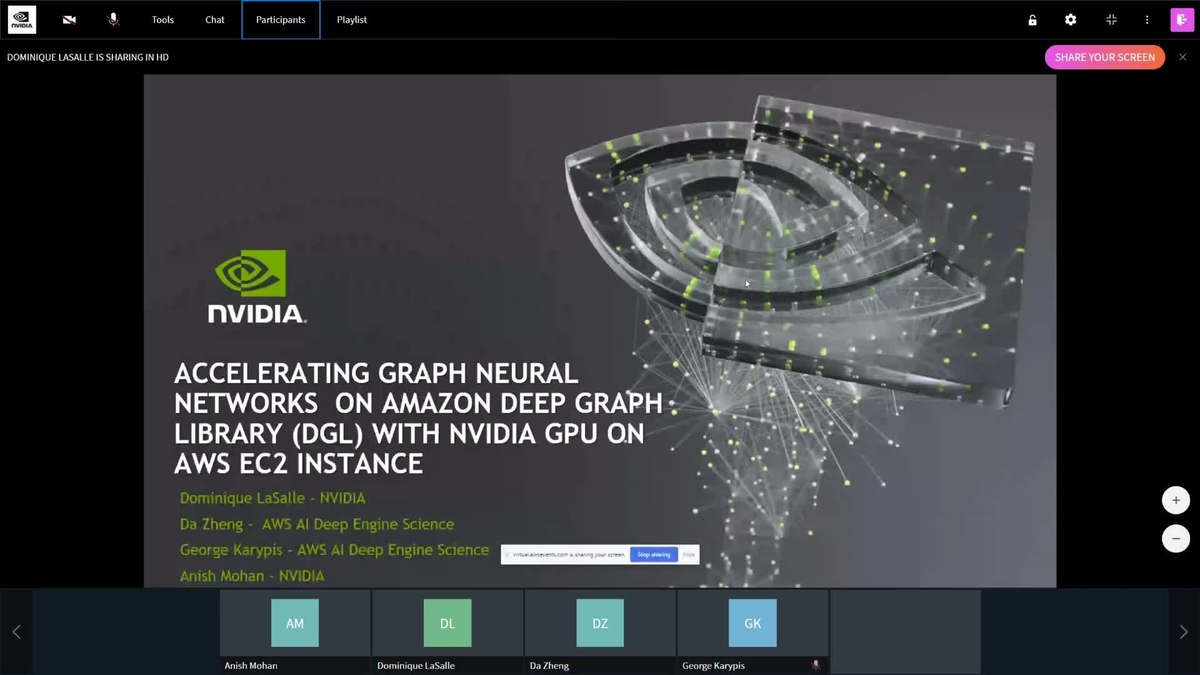 Accelerating Graph Neural Networks On Amazon Deep Graph Library Dgl With Nvidia Gpu On Aws Ec2 Instance Nvidia On Demand