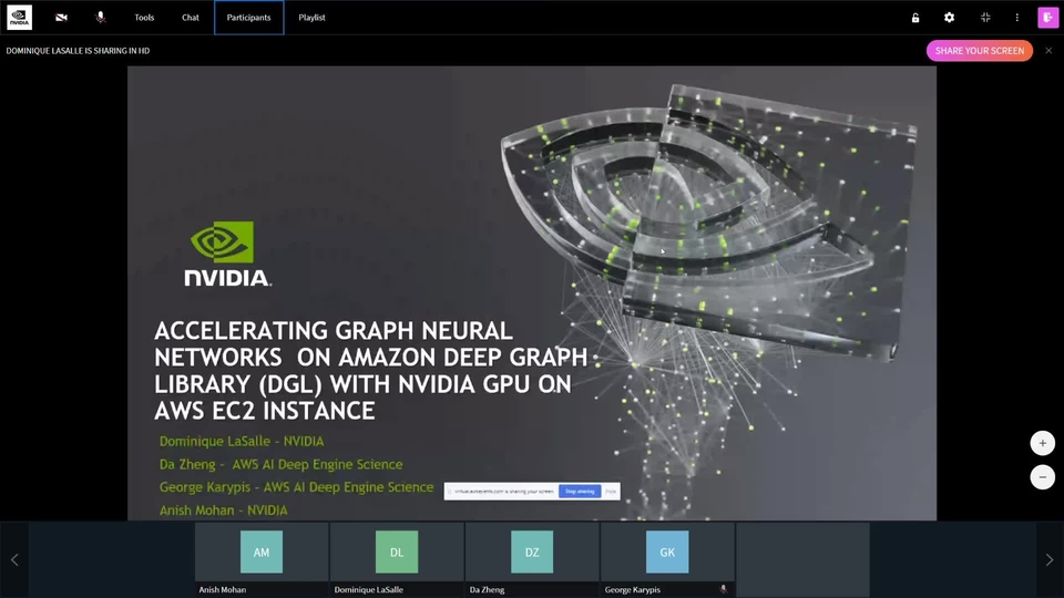 Accelerating Graph Neural Networks On Amazon Deep Graph Library Dgl With Nvidia Gpu On Aws Ec2 Instance Nvidia On Demand