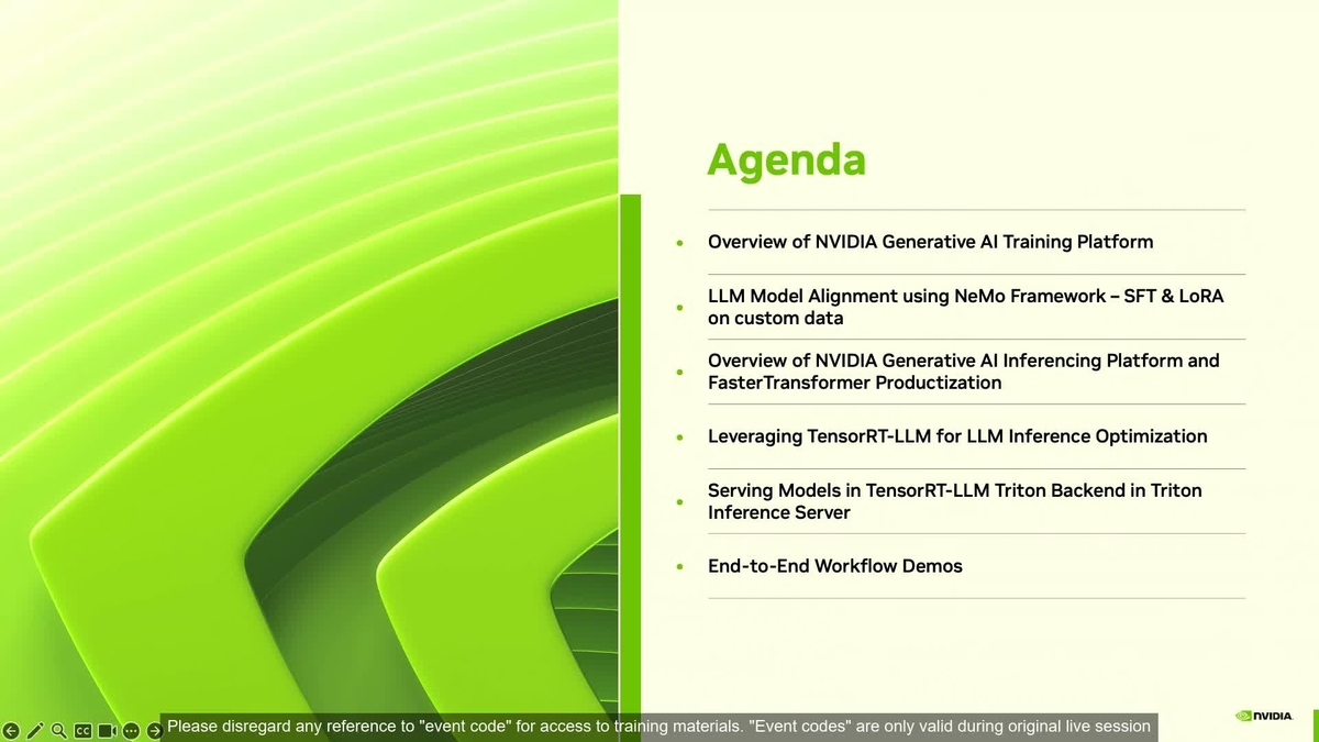 Accelerated LLM Model Alignment and Deployment in NeMo, TensorRT-LLM, and Triton Inference Server | GTC 24 2024 | NVIDIA On-Demand