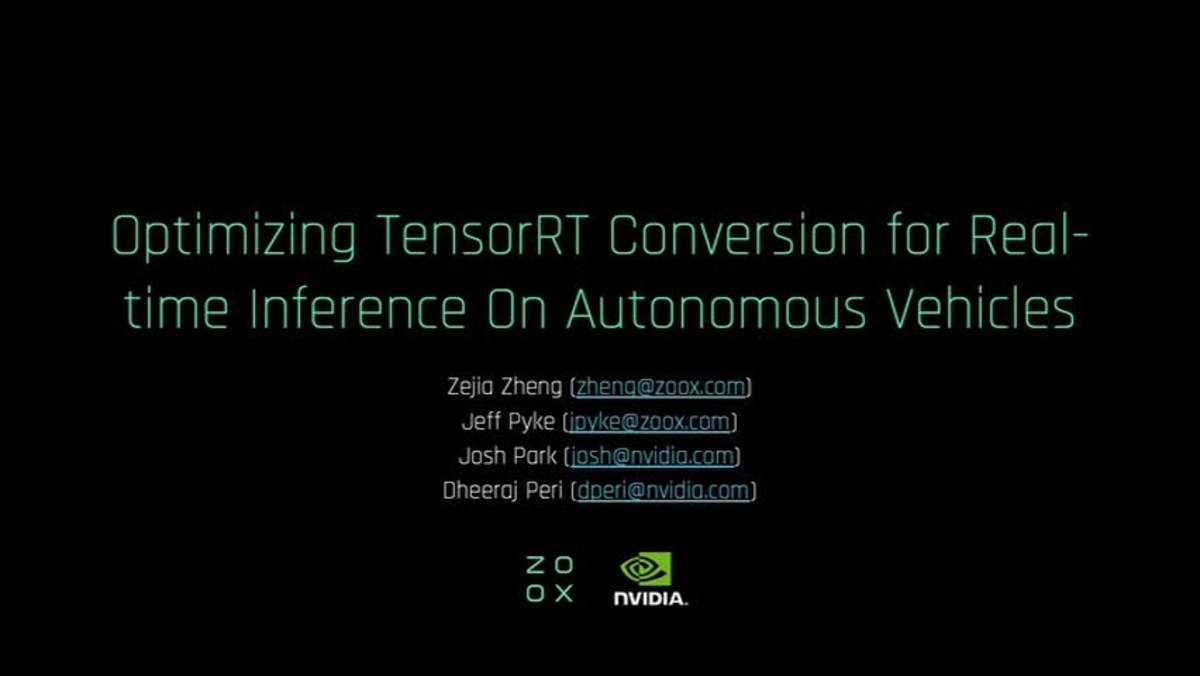 Optimizing Tensorrt Conversion For Real Time Inference On Autonomous