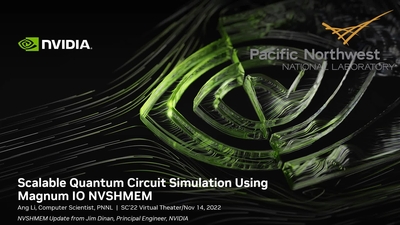 Scalable Quantum Circuit Simulation Using NVIDIA Magnum IO NVSHMEM