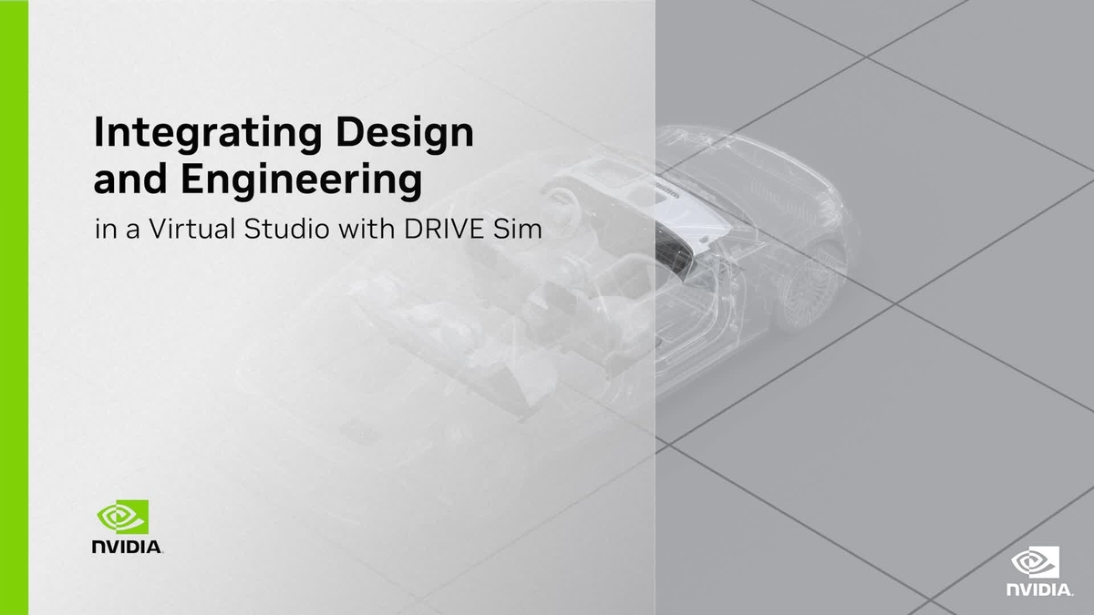 Integrating Design and Engineering in a Virtual Studio with DRIVE Sim