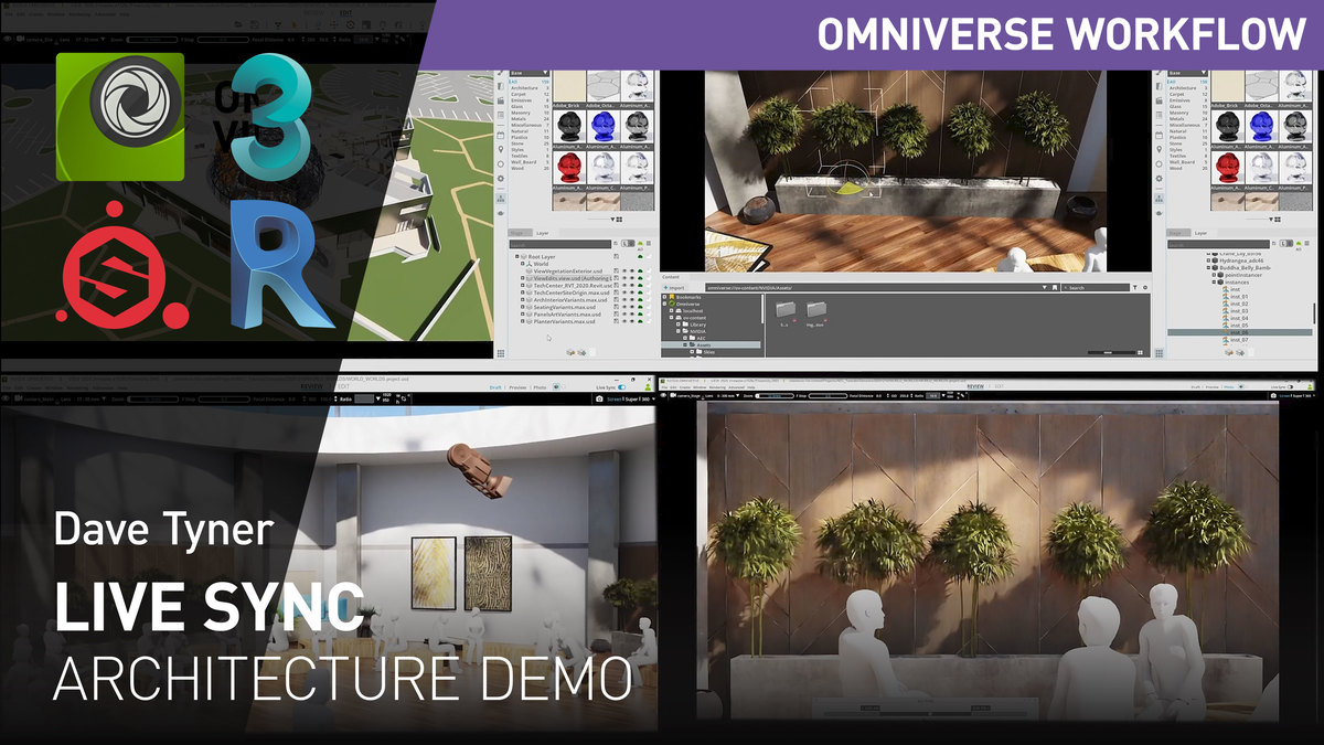 Omniverse Workflow Live Sync Architecture Demo Omniverse 2020 Nvidia On Demand