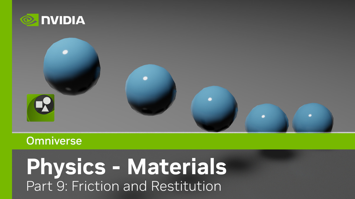 Omniverse Physics Extension - Kit104 - Part 9: Materials - Friction ...