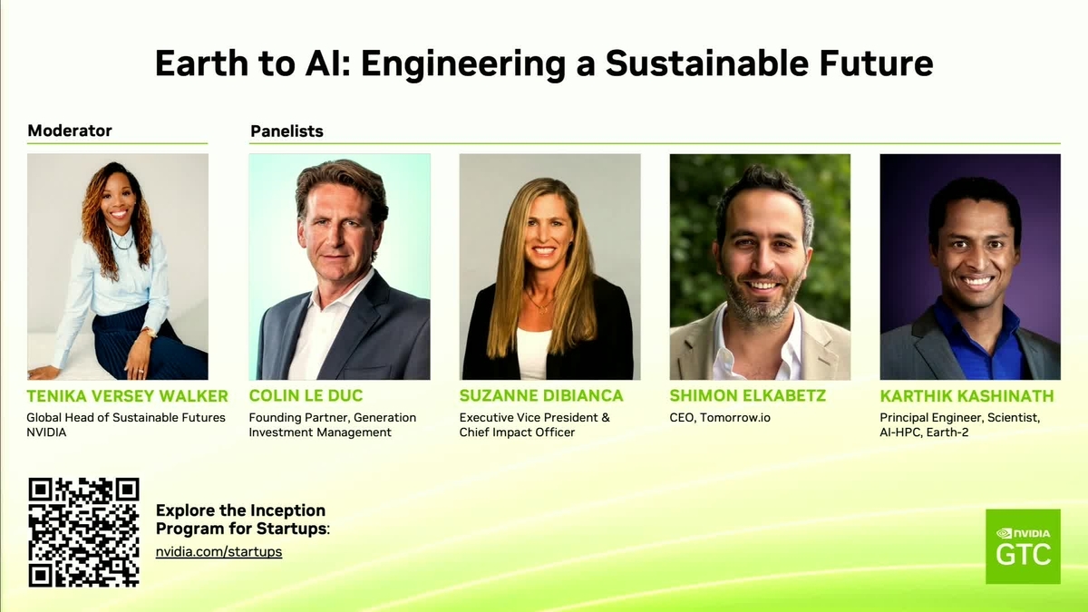Earth to AI: Engineering a Sustainable Future S73451 | GTC San Jose ...