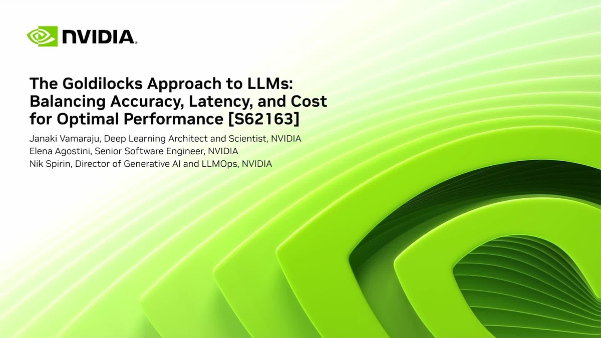 The Goldilocks Approach to LLMs: Balancing Accuracy, Latency, and Cost ...