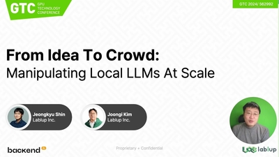 From Idea To Crowd: Manipulating Local LLMs At Scale (Presented by Lablup)