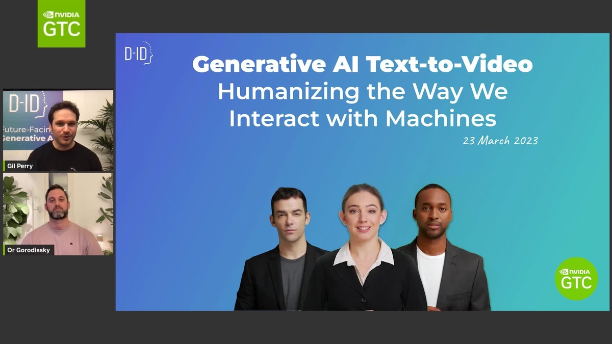 Generative Ai Text To Video Humanizing The Way We Interact With Machines Gtc Digital Spring 4372