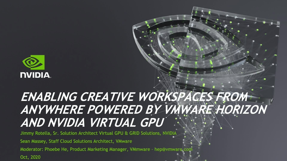 Enabling Creative Workspaces From Anywhere, Powered By VMware Horizon ...