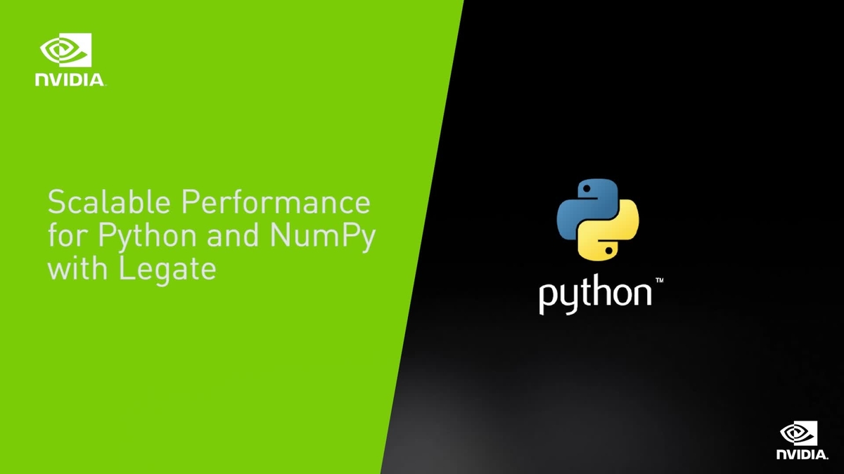 Scale Python and NumPy Performance with Legate | GTC Digital November ...